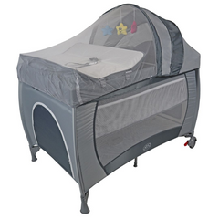 Baby Links Hailey Travel Camp Cot with Changing Table – Portable & Multi-Functional