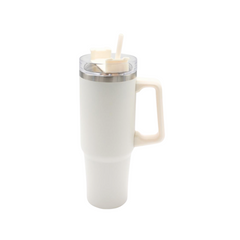 1200ML Stainless Steel Thermos Travel Mug with Handle & Straw Lid – Insulated Tumbler for Hot & Cold Drinks (YD447386)