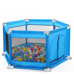 Large Navy Baby Playpen - Safe Indoor Playground with Protective Fence for Toddlers | 125x64x61cm