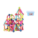 64-Piece Magnetic Sticks & Balls Educational Toy – STEM Learning Game for Kids