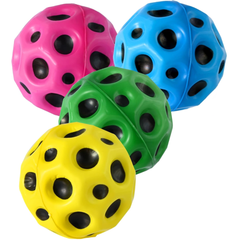 Moon Shaped Space High Bouncing Ball – Extreme Bounce, Durable Foam, 9cm (Pack of 12)