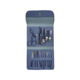 16-Piece Manicure & Pedicure Nail Clipper Set with Travel Case – Professional Grooming Kit