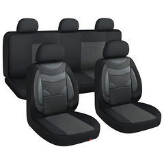 5-Piece Universal Comfortable Polyester Cotton Car Seat Covers – Stylish Protection and Premium Comfort (68253-7)