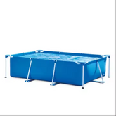Durable & Spacious Rectangular Pipe Rack Swimming Pool – 300x200x75cm PVC Water Tank