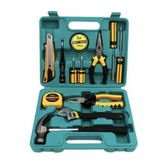 12-Piece Household Tool Set – Compact Hand Tool Kit for Home Repairs | Durable Carbon Steel Tools in Portable HDPE Case
