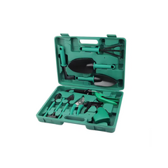 10-Piece Heavy Duty Stainless Steel Gardening Tool Kit with Carrying Case