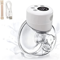 Wearable Breast Pump – S12 Hands-Free Electric Breast Pump with 2 Modes & 9 Levels, Wireless & Portable, LCD Display, 24mm Flange, BPA-Free, Low Noise