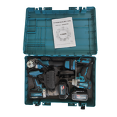 3-in-1 Cordless Power Combo Kit – Impact Wrench, Electric Drill & Angle Grinder | 68V, 6.0Ah Battery, Variable Speed