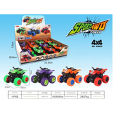 🏎️ Sports 4WD Power Off-Road Big Wheel Toy Motorcycle – 360° Rotating 4x4 Friction Bike for Kids