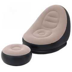 Single Seater Inflatable Sofa with Foot Rest – Ergonomic, Comfortable & Portable