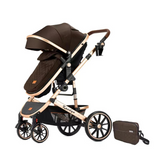 3-in-1 Baby Stroller Travel System – Grey | Stroller, Car Seat & Bassinet