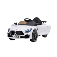 Mercedes AMG GTR 12v Kids Electric Ride-On Car with Remote Control – White