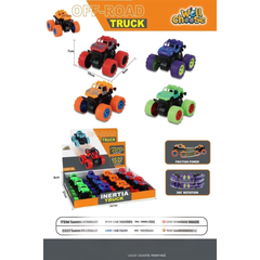 🚙 Off-Road Inertia Truck – 360° Rotating Monster Toy Car for Kids (Friction-Powered Stunt Vehicle)