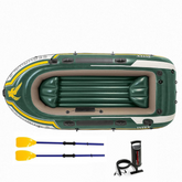 Durable 3-Person Inflatable Rubber Boat – Wear-Resistant Kayak for Fishing & Water Sports