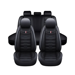 5-Piece Universal Comfortable Leather Car Seat Covers – Stylish Protection and Premium Comfort (68253-59)