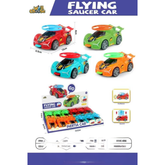 🚗 Flying Saucer Inertia Car – 12-Piece Friction-Powered Racing Cars for Kids (Collision & Launch Feature)