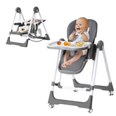 5-in-1 Baby High Chair & Swing | Adjustable, Foldable & Portable High Chair for Babies & Toddlers
