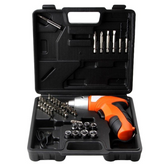 45-Piece Cordless Electric Screwdriver Drill Set – 4.8V Rechargeable with Bits & Sockets