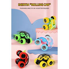 Color Matching Roll Car – Inertia-Powered 4WD Off-Road Toy Vehicle | Shockproof, Somersault & Fall-Resistant Huili Toy Car