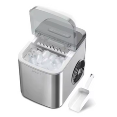 12Kg 24H Self-Cleaning Portable Ice Maker Machine (SK-03047) – 2 Bullet Ice Sizes – Countertop Ice Maker for Home, Office, Bar & Parties