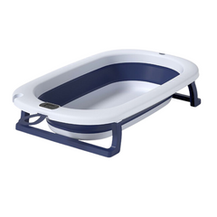 Baby Plastic Folding Bath Tub with Temperature Display – Safe, Spacious, and Convenient