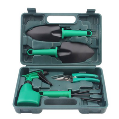 5-Piece Durable Stainless Steel Garden Tool Set with Storage Case – Rust-Resistant Hand Tools for Digging, Weeding, Planting