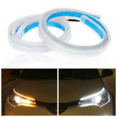60cm Flexible LED Headlight Strip Light – Universal Daytime Running Light for Cars & Motorbikes