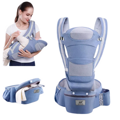 Multifunctional Baby Carrier & Hipseat – 3-in-1 Front & Back Carrier for Infants 0-48 Months