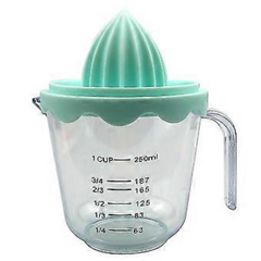 Manual Citrus Juicer with Measuring Jug – 250ml Handheld Fruit Squeezer for Lemons, Limes & Oranges