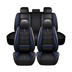 5-Piece Universal Comfortable Leather Car Seat Covers – Stylish Protection and Premium Comfort (68253-13)