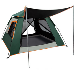 3-4 Person Pop Up Camping Tent – Waterproof, Windproof & UV-Protected Instant Family Tent for Hiking, Mountaineering & Outdoor Adventures