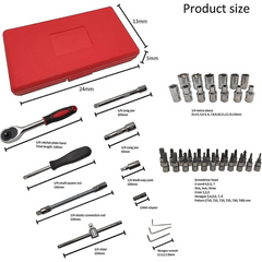 46-Piece Mechanical Wrench & Screwdriver Set – Heavy-Duty DIY & Mechanic Tool Kit