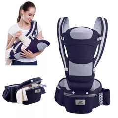 Multifunctional Baby Carrier & Hipseat – 3-in-1 Front & Back Carrier for Infants 0-48 Months