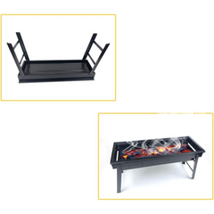 Portable BBQ Grill 36x10.5x28cm - Compact & Lightweight Outdoor Cooking Solution