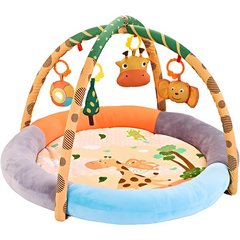 Baby Round Activity Play Mat Gym - Soft, Colorful, and Fun for Newborns & Beyond