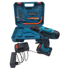 24V Cordless Drill and Screwdriver Set – Rechargeable Lithium-Ion Power Tool Kit with 2 Batteries & Accessories