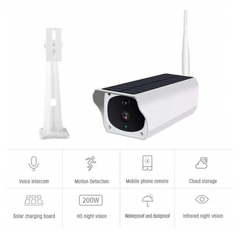 1080P Solar Outdoor Wireless Security Camera – WiFi, Night Vision, 2-Way Audio, No Wiring Needed