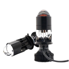 2PCS V9:H4 Mini LED Projector Headlight Bulbs – High/Low Beam Waterproof Conversion Kit