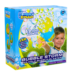 🚀 Rocket Bubble Gun – 69 Holes Automatic Bubble Machine for Kids & Adults