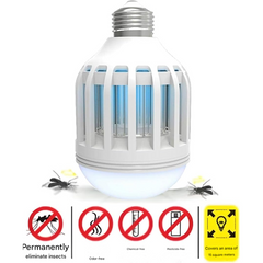 2-in-1 LED Mosquito Killer Lamp – Safe Indoor & Outdoor Fly & Insect Zapper | Non-Toxic & Chemical-Free