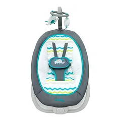 Cotton Rocker and Bouncer Baby Fold Up Rocker - Blue