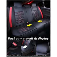 5-Piece Universal Comfortable Leather Car Seat Covers – Stylish Protection and Premium Comfort (YB-106)