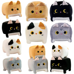 ๐พ Square Cat Plush Toy โ Soft, Cuddly & Adorable Kitty Pillow (Multiple Colors)