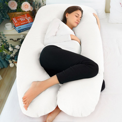 51'' U-Shaped Pregnancy Pillow - Ultimate Comfort & Support for Maternity Needs