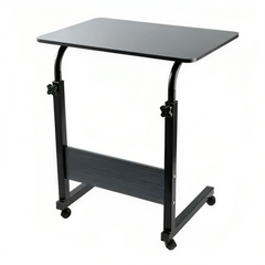 Movable Laptop Adjustable Table Desk Stand with Wheels – Portable Rolling Workstation for Home, Office, and Study