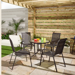 5-Piece Outdoor Dining Set – Stylish Patio Table & Chairs for Garden & Decking