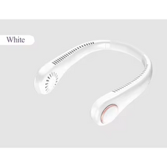 Portable Neck Fan - USB Rechargeable, Waterproof, Adjustable Wearable Fan for Travel, Office & Sports