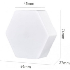 RGB LED Hexagonal Light Set (3 Pcs) – Remote Control, Multicolor, Indoor/Outdoor Use