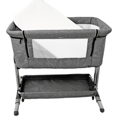 Bedside Baby Sleeper Crib – Portable Baby Cot with Adjustable Heights, Rocking Function & Safe Design