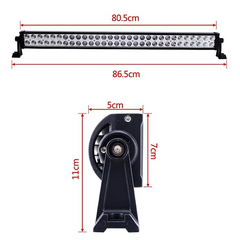 180W Curved LED Light Bar (81cm) – Type B | 60LED | Waterproof Off-Road Lighting for Trucks, Jeeps, Boats, ATVs